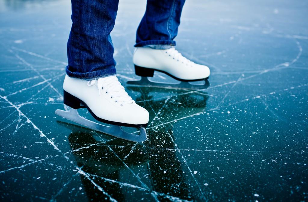 Ice skating and ice hockey